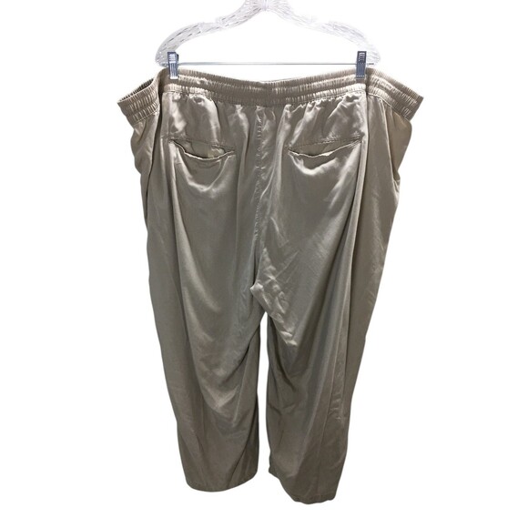 St John's Bay Pants Women's Size 3X Beige Drawstring Waist Lyocell - Picture 2 of 4